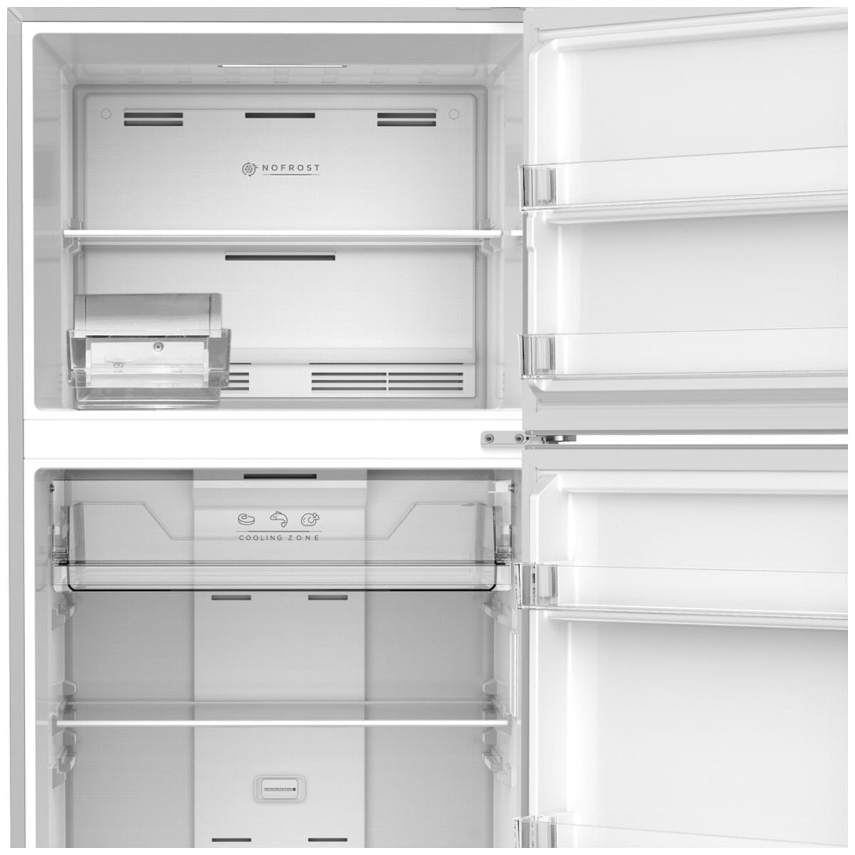 Mykin 413L Top Mount Fridge - White, Frost Free, Inverter Compressor, Reversible Doors - MTM413W