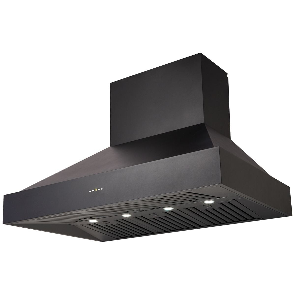 Schweigen 120cm BBQ Canopy Rangehood - Black - 2500m³/h Extraction - On-Board Motor - CL8912B
