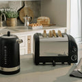 Dualit NewGen 4 Slice Toaster - Matte Black Finish, Slot-Selector Control, Wire Guard - DU47065
