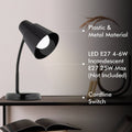 Verve Design Black Brylee Desk Lamp - Adjustable Gooseneck - 135mm x 340mm - SuperSaverAU - view 4