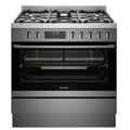Westinghouse 90cm Dual Fuel Pyrolytic Oven - Dark Stainless Steel, SteamBake, AirFry - WFEP9717DD