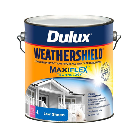 Dulux Weathershield Exterior Paint - Extra Bright - 4L - Low Sheen - 4L - SuperSaverAU - view 1