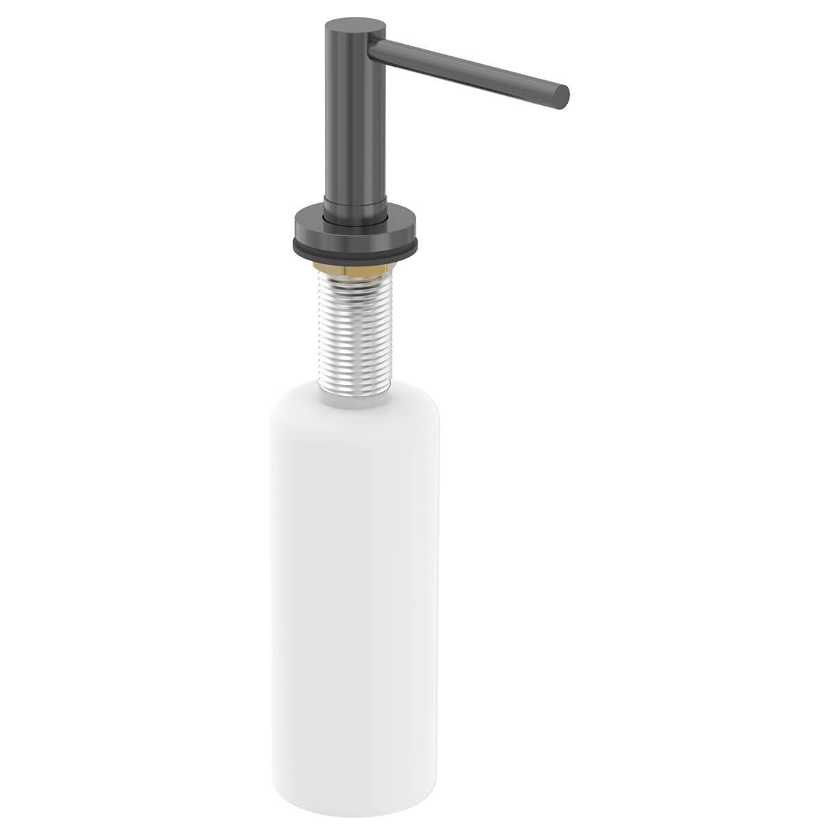 Abey Soap Dispenser - Black Pearl Finish - Works With Any Lotion or Liquid Soap - SD07L-BP