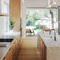 Turner Hastings Cuisine Double Bowl Fireclay Sink - Left Hand Drainer, Gloss White - CUD116FS-LHD