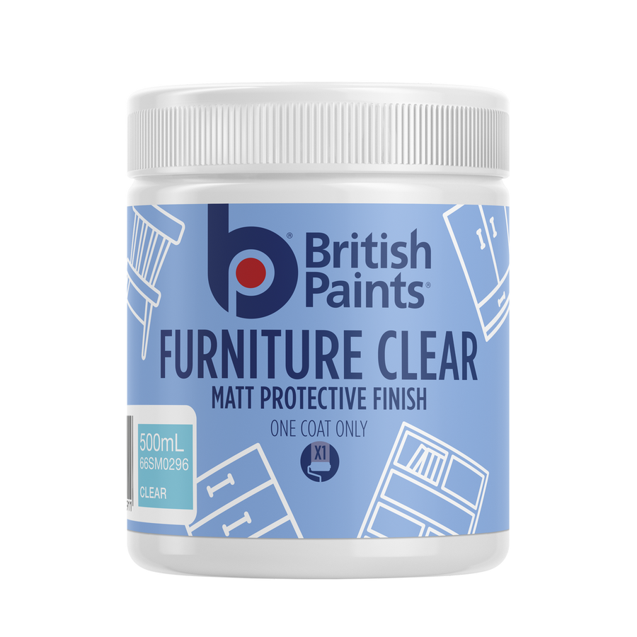 British Paints Clear Matt Protective Furniture Paint - 0.672kg - Easy Application, Durable Finish - SuperSaverAU - view 1