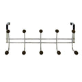 Adoored 10 Hook Satin Chrome Over the Door Hook Rack - Steel - Durable - SuperSaverAU - view 2
