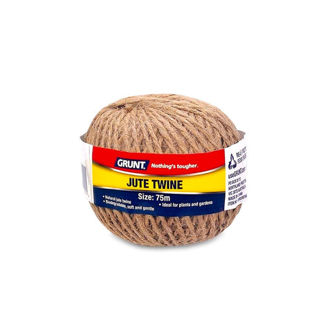 Grunt Jute Twine 75m Natural Fiber Multi-Purpose Garden Rope - SuperSaverAU - view 1