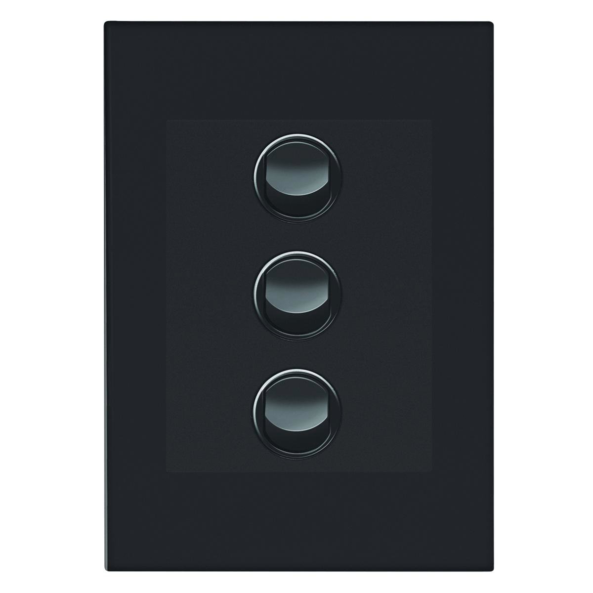 Hpm Vivo 3 Gang Wall Switch - 85mm Plastic - Reliable Easy Install - SuperSaverAU - view 1