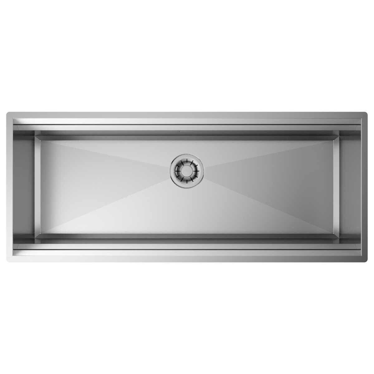 Artinox Layer SBR 104 Workstation Sink - 304 Stainless Steel, Brushed Finish, Made in Italy - SBR104
