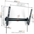 Vogel's Large Tilting TV Wall Mount for 40 to 77 Inch TVs - 20° Tilt, ClickLoc Lock, Black - TVM3615B