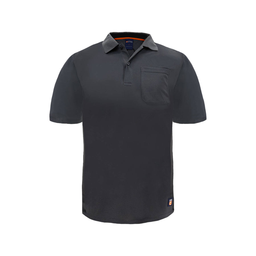 Citeco Grey Dry Fit Short Sleeve Polo - Lightweight Polyester, Men's Small