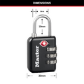 Master Lock Luggage Padlock - 30mm - Metal - TSA-Accepted - SuperSaverAU - view 4