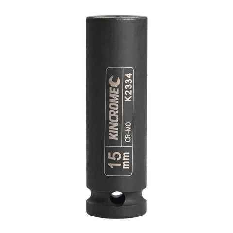 Kincrome Deep Impact Socket - 15mm - Cr-Mo - Rust Resistant - SuperSaverAU - view 1