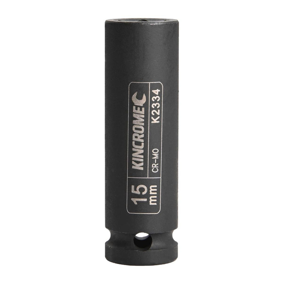 Kincrome Deep Impact Socket - 15mm - Cr-Mo - Rust Resistant - SuperSaverAU - view 1