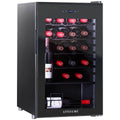 Little Cave 24 Bottle Single Zone Compressor Wine Fridge - Black Glass Door, Touch Pad Controls - LC24SB