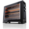 Goldair 2400W Radiant Heater - Black, Instant Heat, Adjustable Thermostat, 3 Heat Settings - GIR370