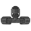 GARDENA 13mm Micro Irrigation T-Joint in Black High-Impact Plastic, 2 Pack