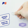 Permastik Clear Self-Adhesive Wire Holders - 18 Pack, Indoor Cable Clips
