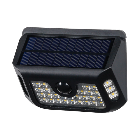 Gardenglo 900lm Solar Powered Motion Sensor Light - Black - 130mm x 970mm x 450mm - SuperSaverAU - view 1