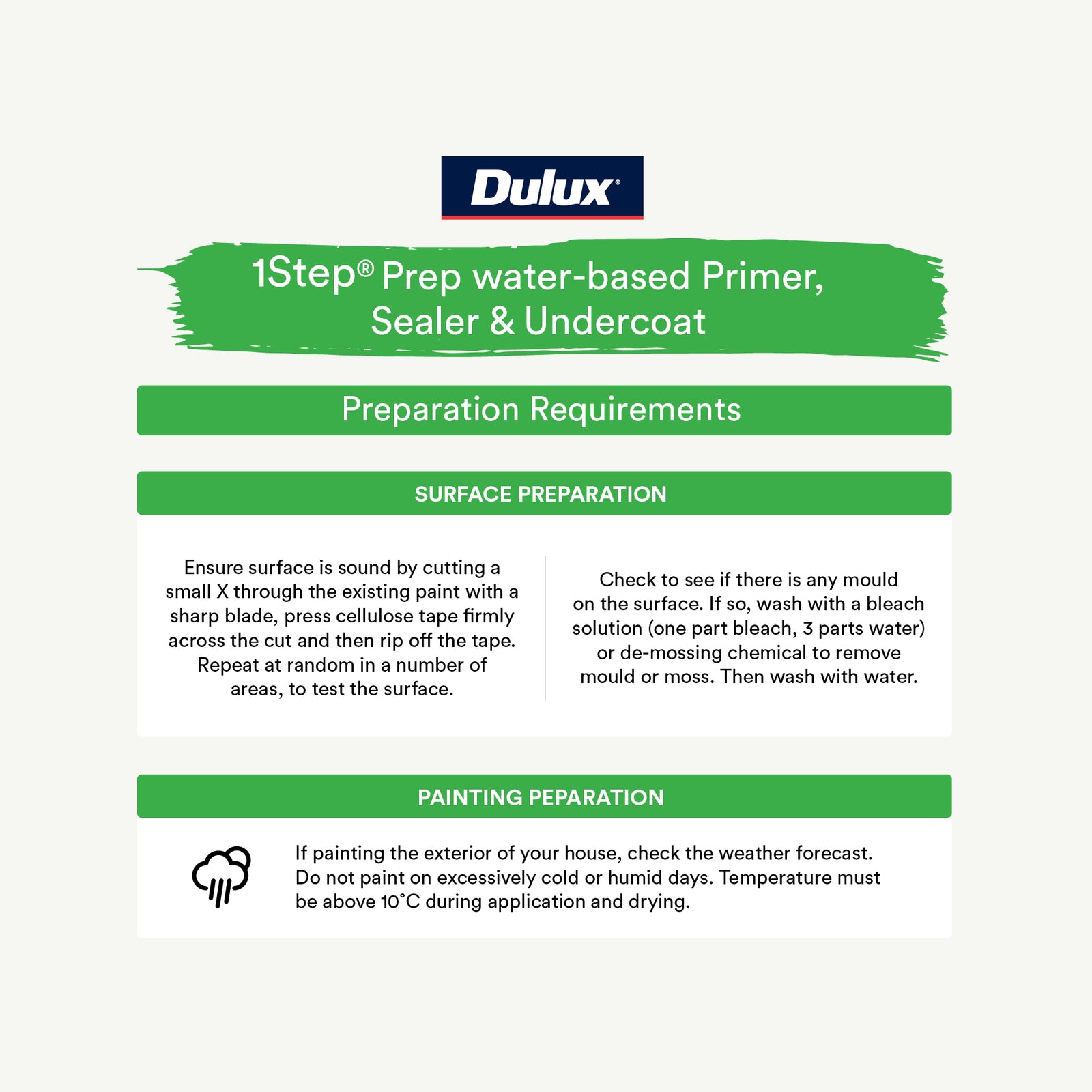 Dulux 500mL 1Step Prep Multi Surface Primer Sealer Undercoat