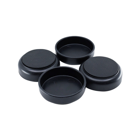 Surface Gard 60mm Non-Slip Castor Cup 4 Pack - Black