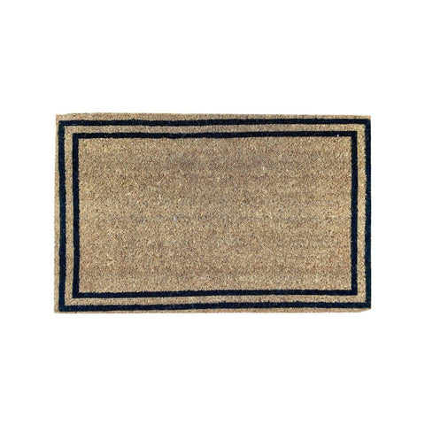 Bayliss Black Balmain Border Mat - 50 x 80cm - Durable Coconut Fibre - SuperSaverAU - view 1