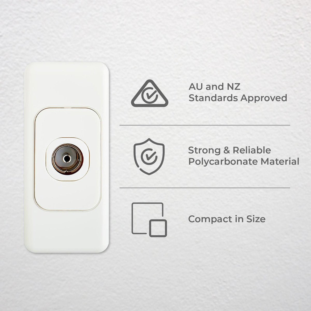 Deta PAL Outlet - Polycarbonate - Small Profile - Durable Design - SuperSaverAU - view 2