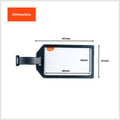 Taskmaster Executive ID Tags 2 Pack - 61 x 107mm - Black - Secure Attachment - SuperSaverAU - view 4