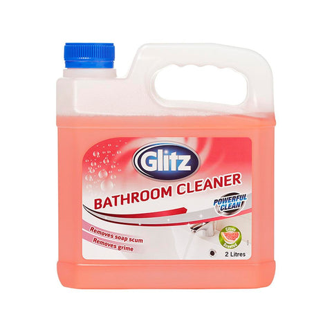 Glitz Bathroom Cleaner - 2L HDPE Plastic - Disinfects Without Rinsing - SuperSaverAU - view 1