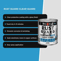White Knight Rust Guard Clear Paint 500ml Quick Dry Metal Coating - SuperSaverAU - view 4