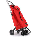 Rolser I-Max 4-Wheel Folding Trolley - Swivelling Wheels, 25kg Recommended Load, Red - R-IMX306-1009