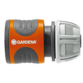 GARDENA 13mm Hose Connector with Soft Grip - Grey/Orange Plastic Outdoor Fitting