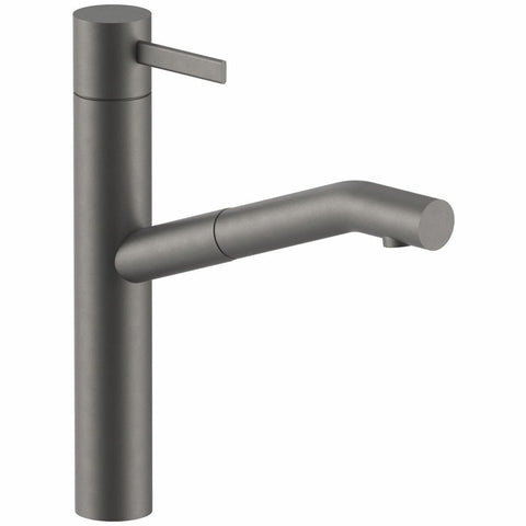 AboutWater AF/21 Pull Out Sink Mixer Tap - Matte Gun Metal, Brass, 6 Star Water Rating - 27P5A753FZ