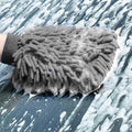 All Set Microfibre Noodle Cleaning Mitt 170mm, Polyester with Elastic Wristband