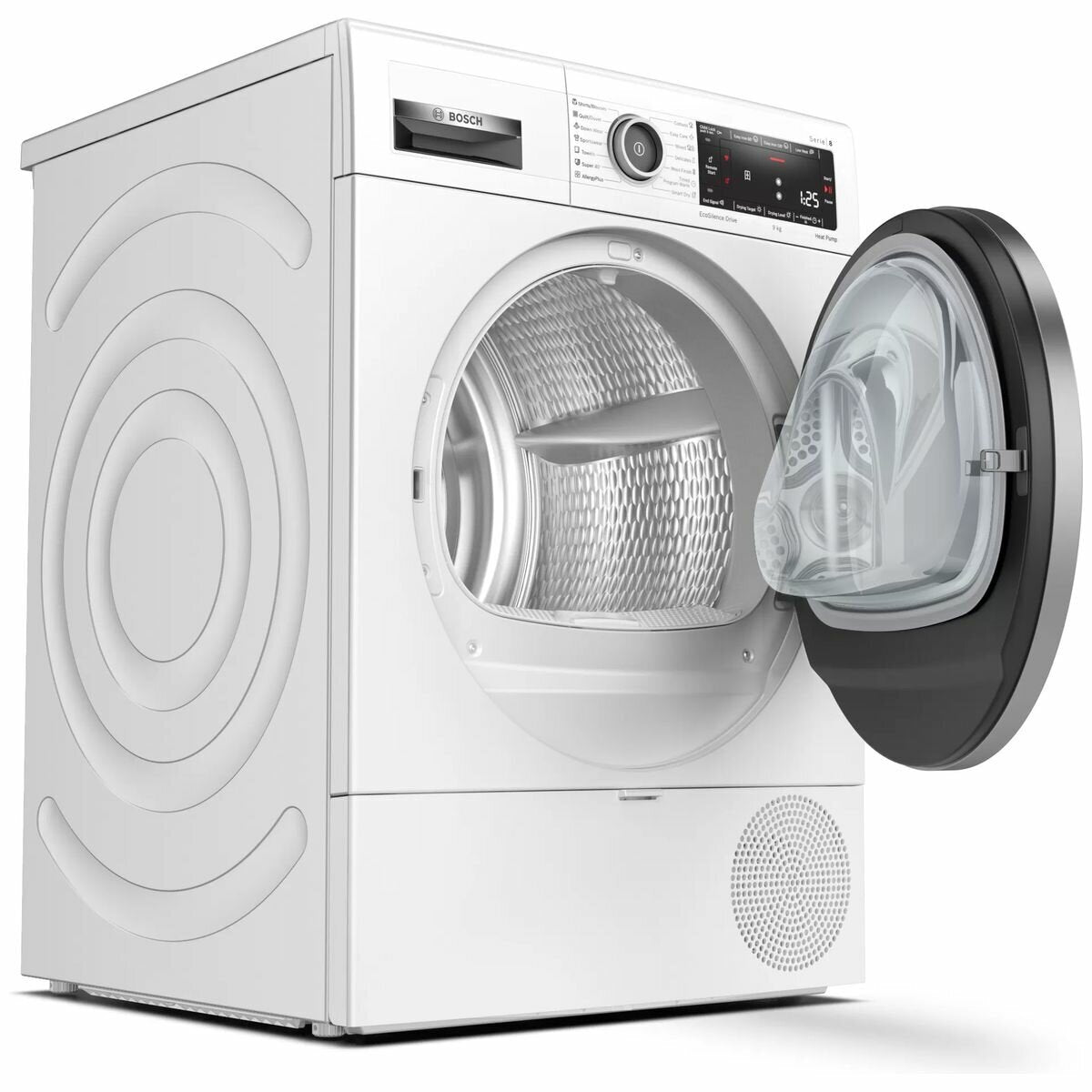 Bosch Series 8 9kg Heat Pump Dryer - 8 Star Energy Rating, Home Connect, Interior Drum Light - WTX88MH0AU