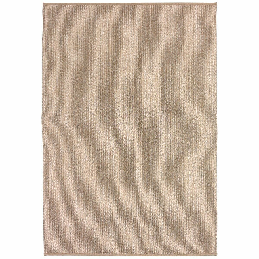 Cadrys Seasons Stripe Rug 160x230cm - Natural Beige Olefin, Hand Braided, Low Pile - SEASSNB1