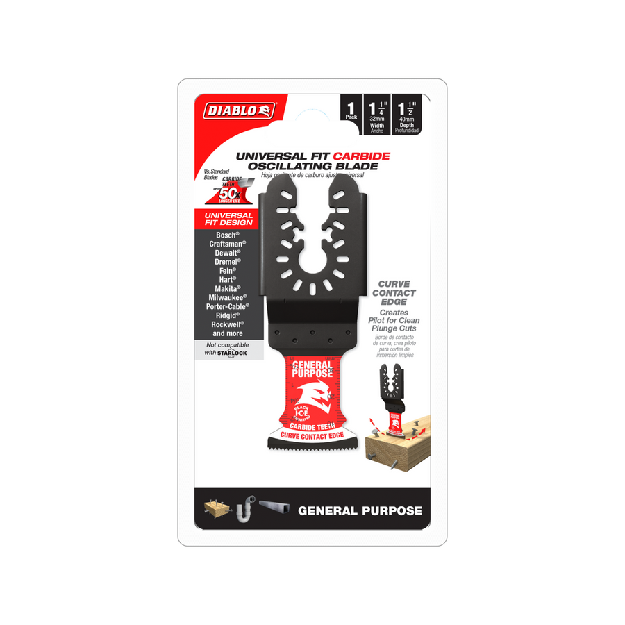 Diablo Carbide Multi Tool Blade 40mm x 32mm - General Purpose - Durable - SuperSaverAU - view 1