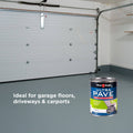 White Knight Ultra Pave Heavy Duty Garage Floor Paint 1L Accent