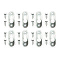 Everhang 10kg Zinc Plated Steel Picture Hanging Keyhole Plate 8 Pack