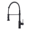 Mondella Resonance 35mm Matte Black Coil Multi-Function Sink Mixer, 7.5L/min 4 Star WELS Stainless Steel