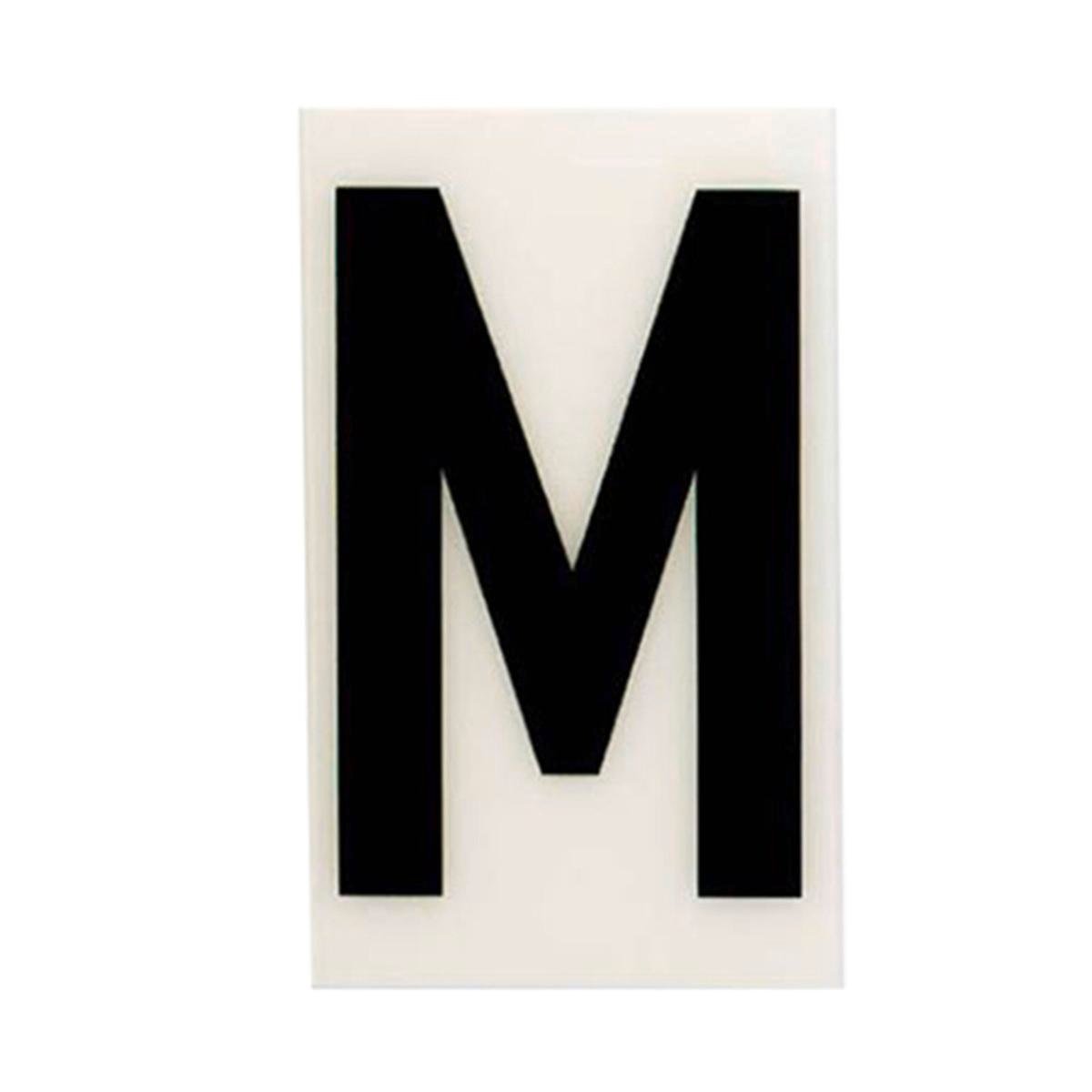 Sandleford 85mm White Self Adhesive House Letter M - Durable Polycarbonate - SuperSaverAU - view 1