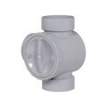 Rain Harvesting 90mm 3 Way Water Diverter PVC Grey Low-Friction - SuperSaverAU - view 3