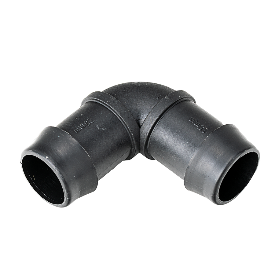 K Rain 25mm Barbed Elbow 5 Pack - Black - UV Stabilised - Irrigation - SuperSaverAU - view 1