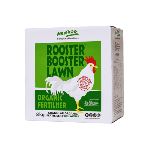 Rooster Booster 8kg Organic Lawn Food for All Lawn Types