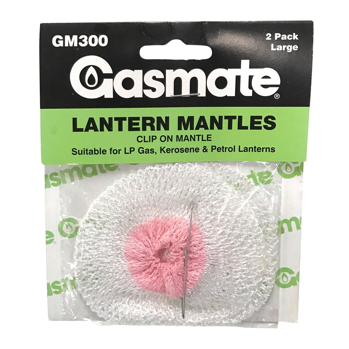 Gasmate Gas Lantern Replacement Mantle 2 Pack Large - 2 Mantles - 300-400 C.P - SuperSaverAU - view 1