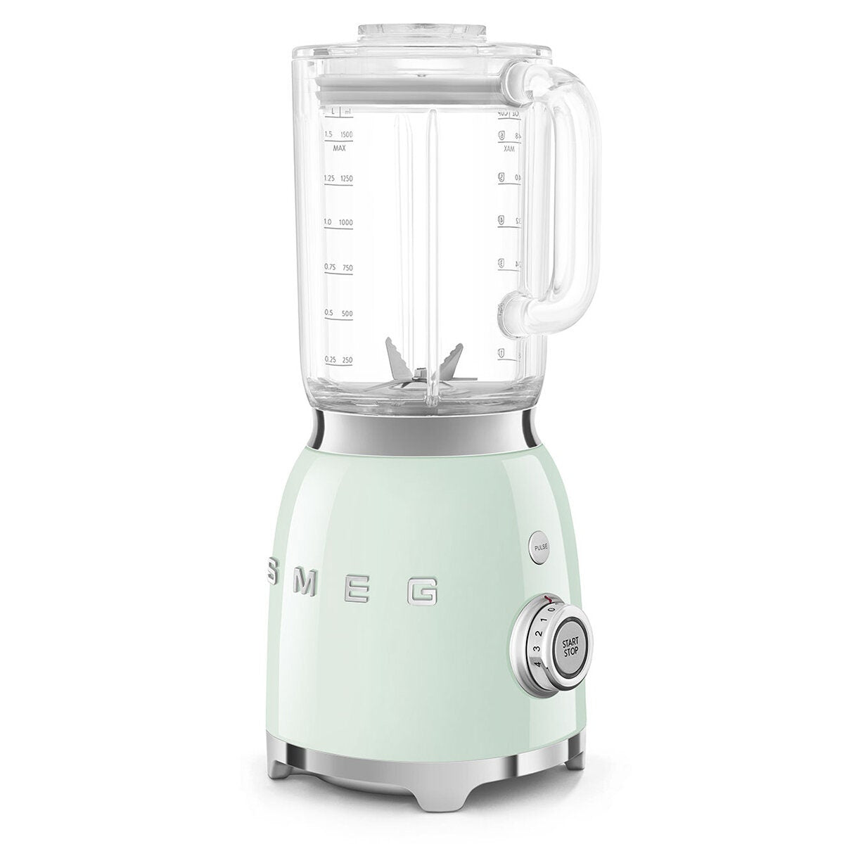 Smeg 50s Style Retro Bench Blender 1.5L - Pastel Green - 800W Motor, 4 Preset Programs - BLF03PGAU