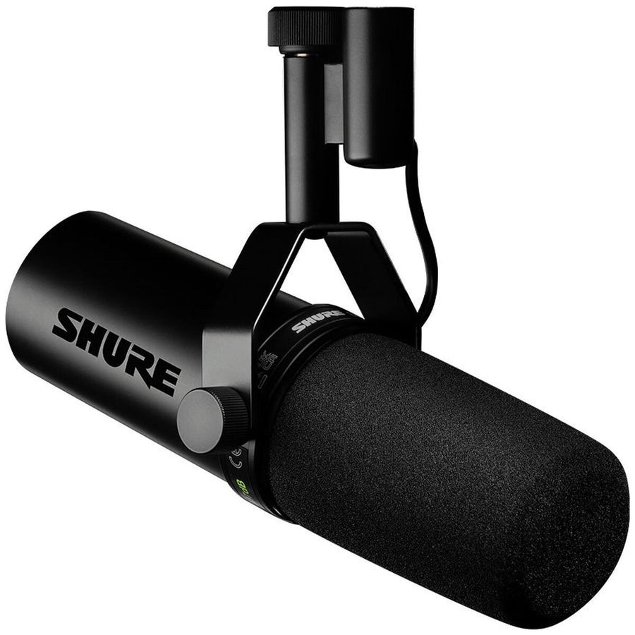 Shure Professional Dynamic Vocal Microphone - Integrated Preamp, Cardioid Pattern, Pop Filter - SHR-SM7DB