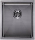 Abey Piazza single bowl sink - stainless steel - removable drainer - top, under or flush mount - CR340B