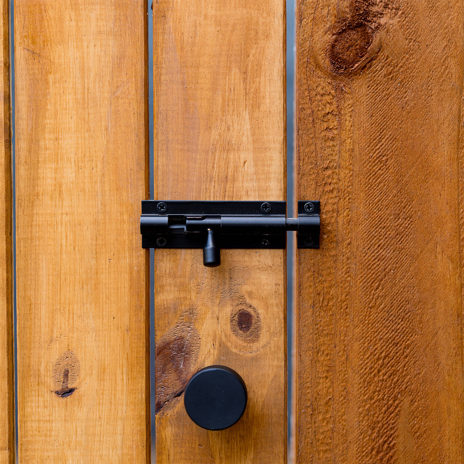 Taskmaster 75mm Matte Black Solid Brass Barrel Bolt for Gates and Doors