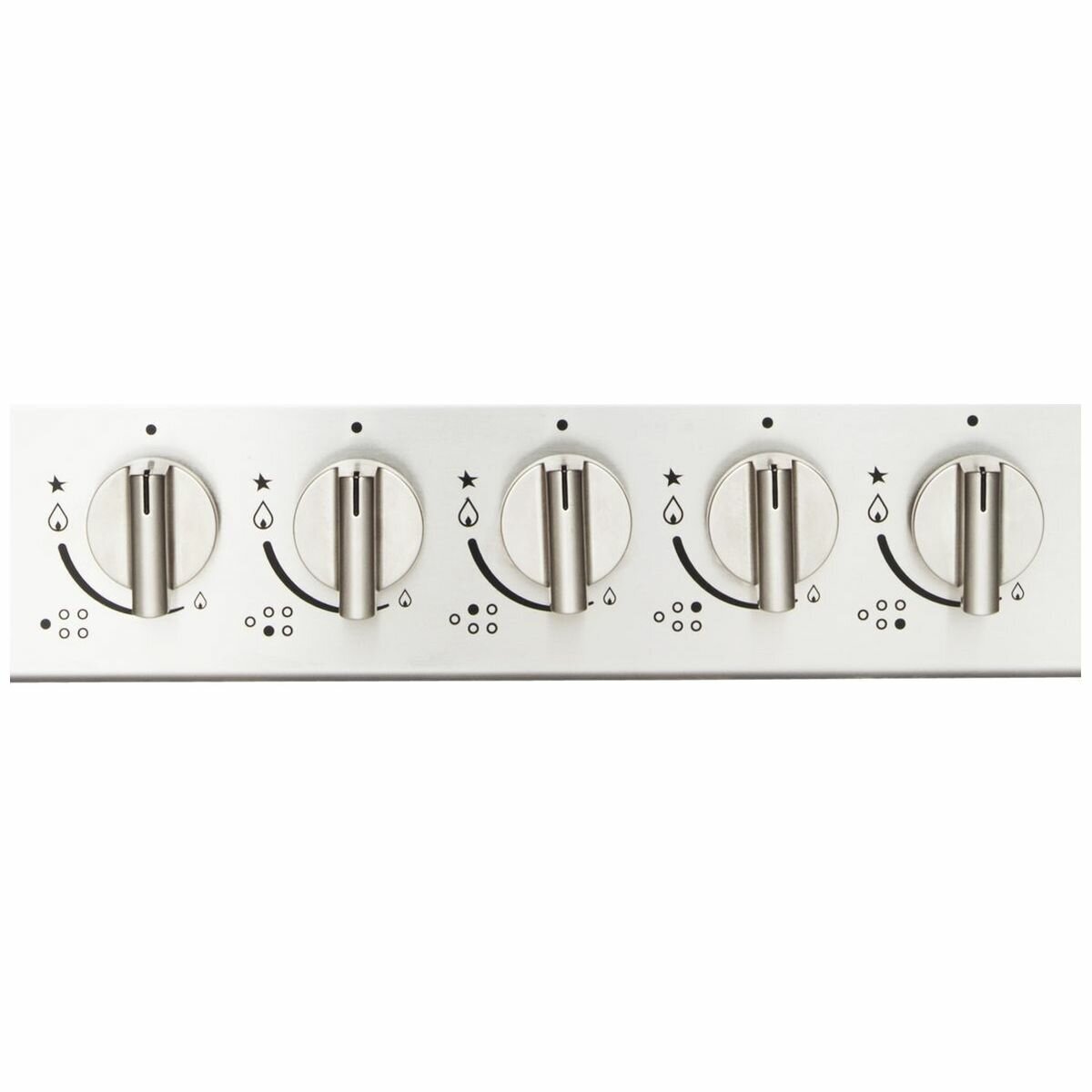 Artusi 90cm gas cooktop - Stainless steel, 5 burners with wok burner, flame failure safety - AGH91XFFD